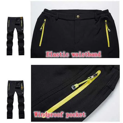 Autumn Winter Outdoor Sports Climbing Trousers Waterproof  Warm Thick Lovers Assault  Pants