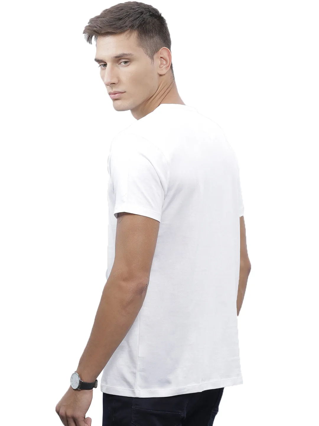 Classic Half Sleeve Henley Cotton T-Shirts Combo (Pack Of 4) by LazyChunks