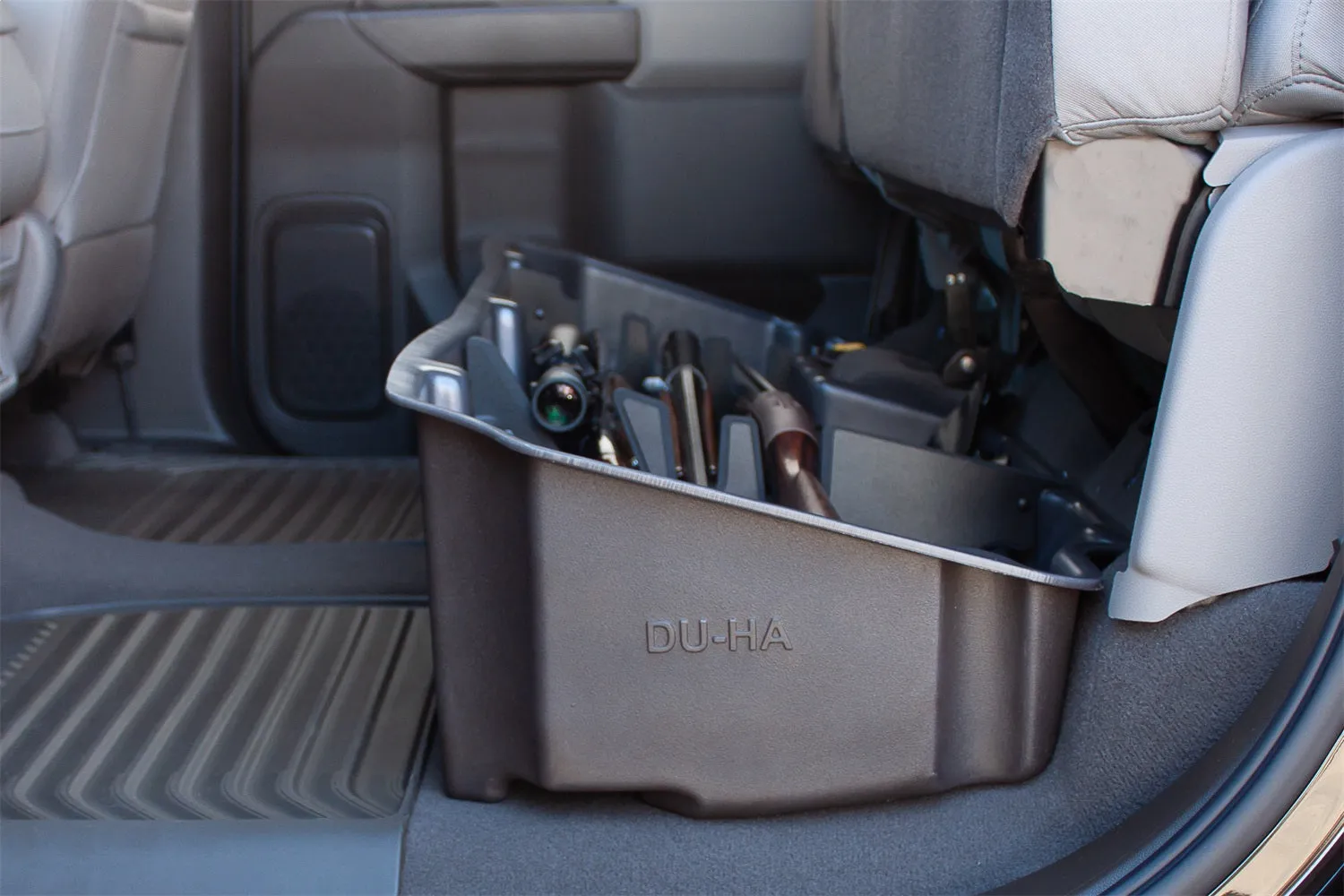 DU-HA 10400 DU-HA® Underseat Storage; Incl. Gun Rack/Organizer; Black;