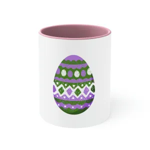 Genderqueer Flag Accent Coffee Mug Easter Festival - Easter Egg