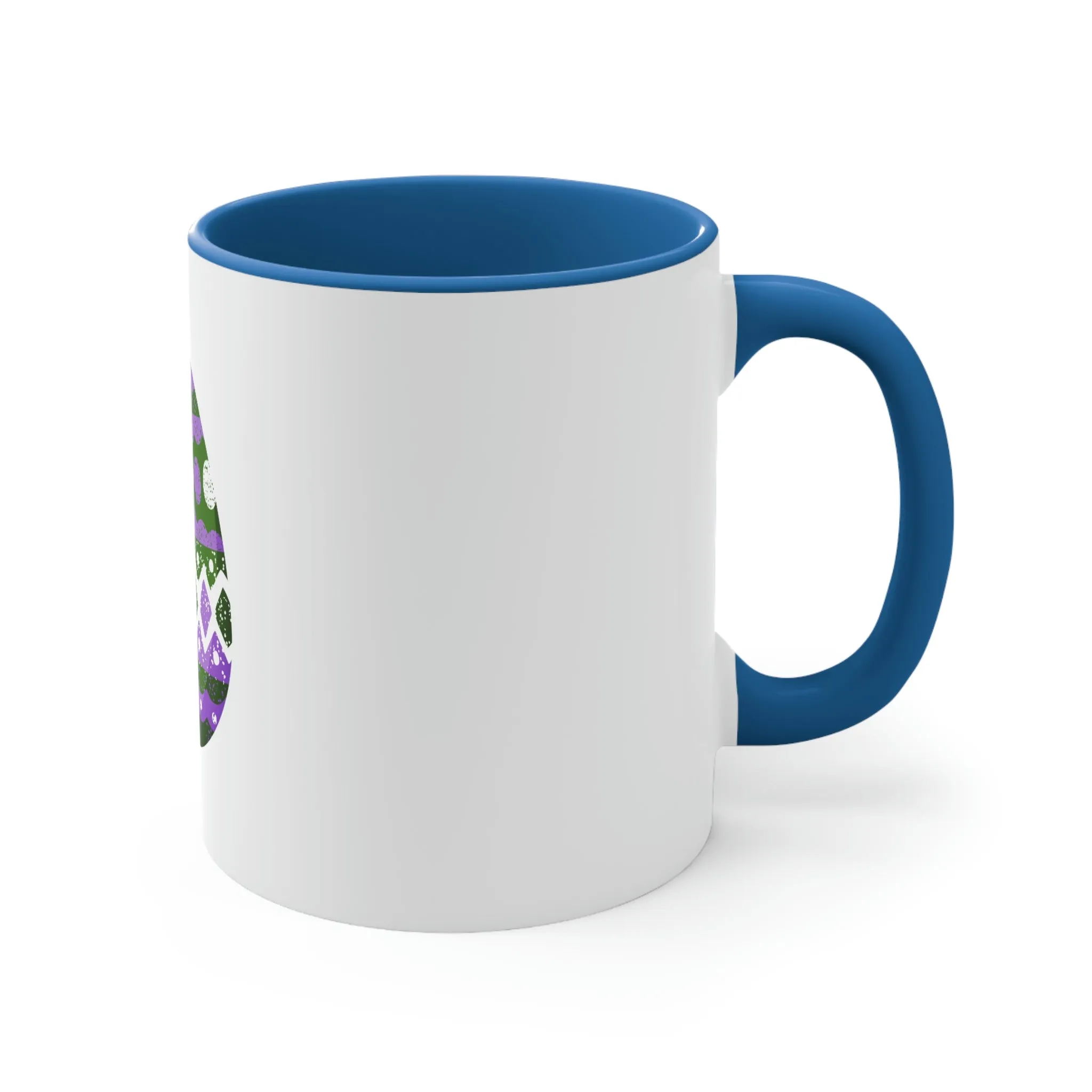 Genderqueer Flag Accent Coffee Mug Easter Festival - Easter Egg