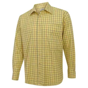 Hoggs Of Fife Men's Governor Shirt Gold Check