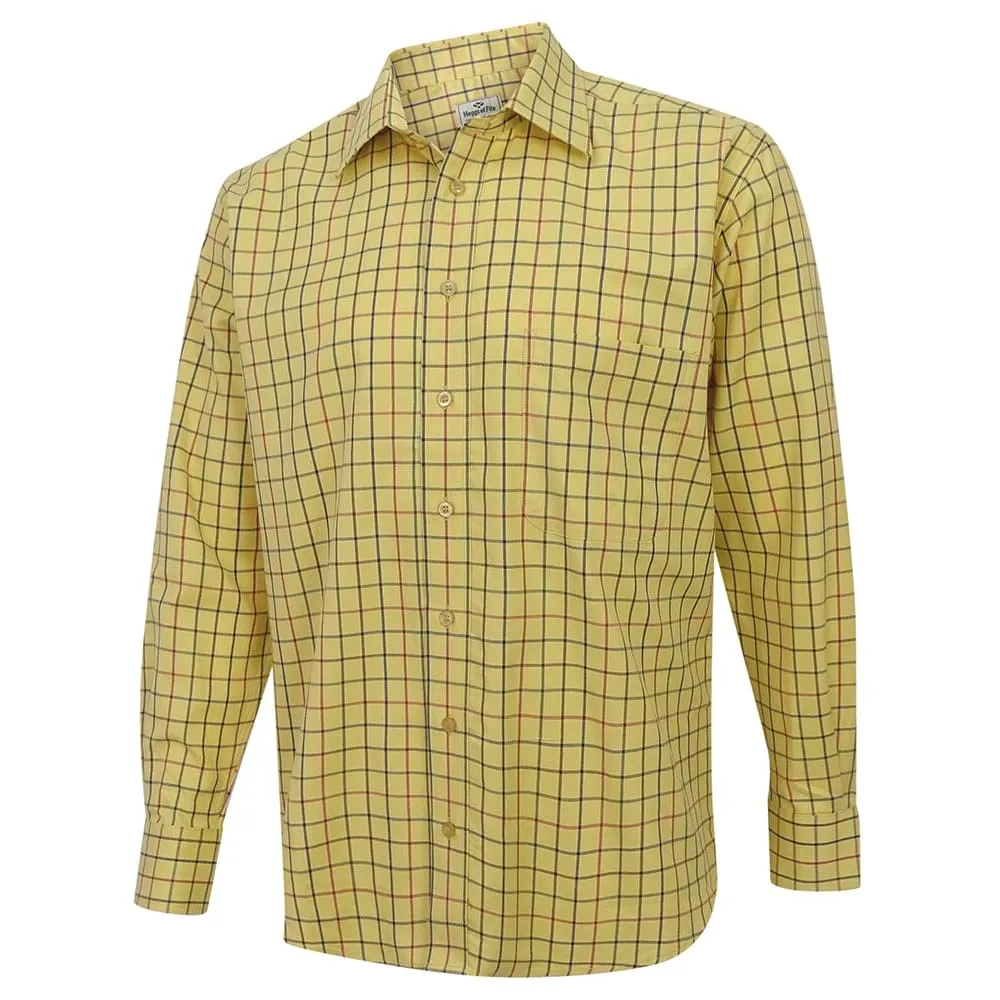 Hoggs Of Fife Men's Governor Shirt Gold Check