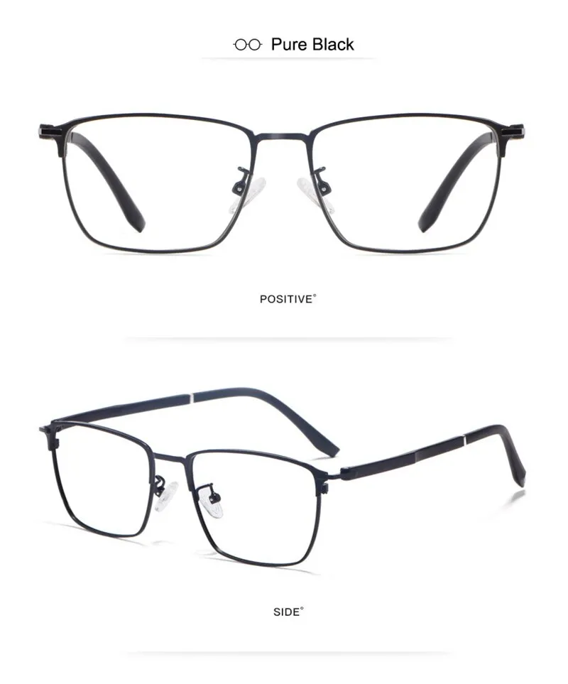 Hotony Unisex Full Rim Square Alloy Frame Eyeglasses 3007