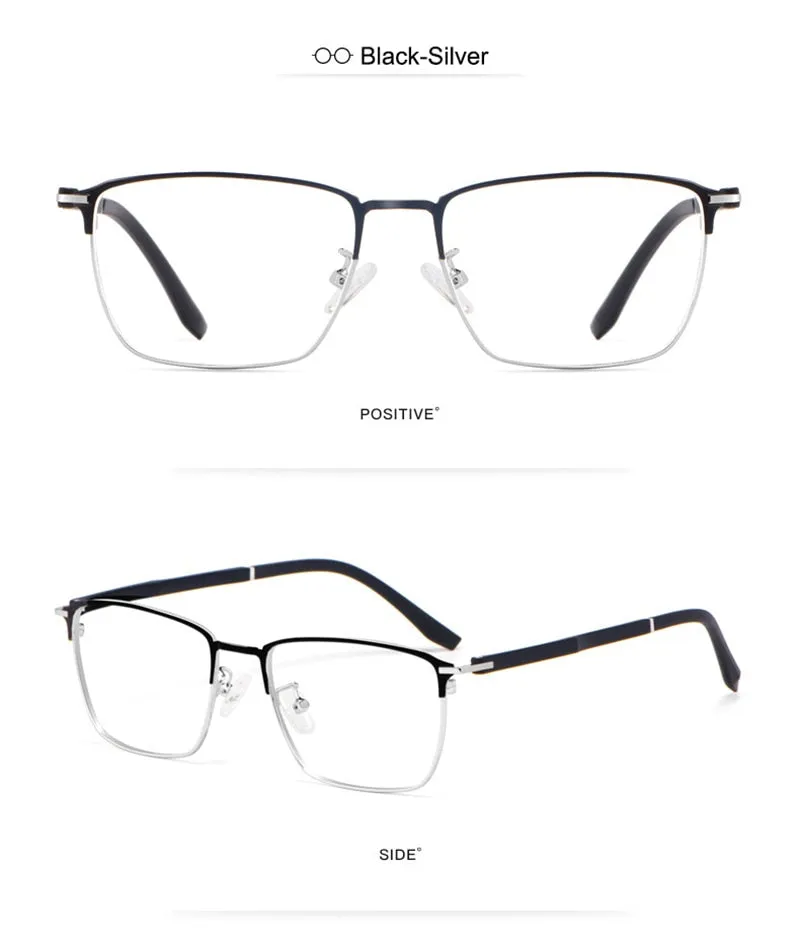 Hotony Unisex Full Rim Square Alloy Frame Eyeglasses 3007