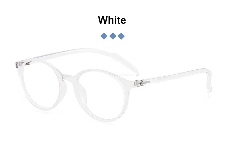 Hotony Women's Full Rim Round TR 90 Resin Frame Eyeglasses 1026