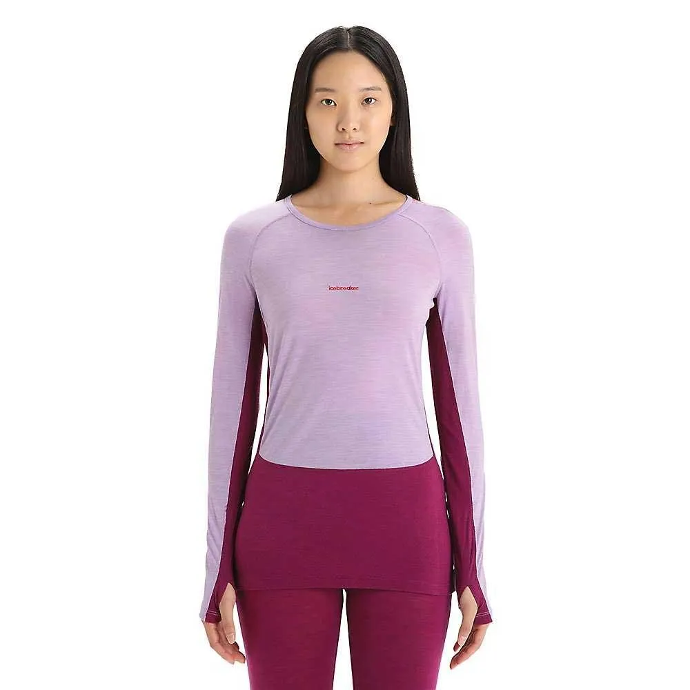 Icebreaker Womens 125 Zoneknit LS Crewe