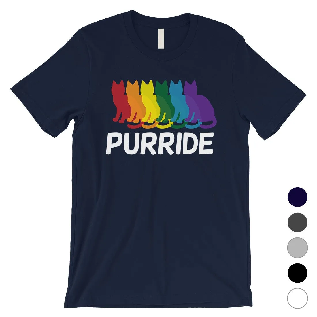 LGBT Purride Rainbow Cats Mens Shirt