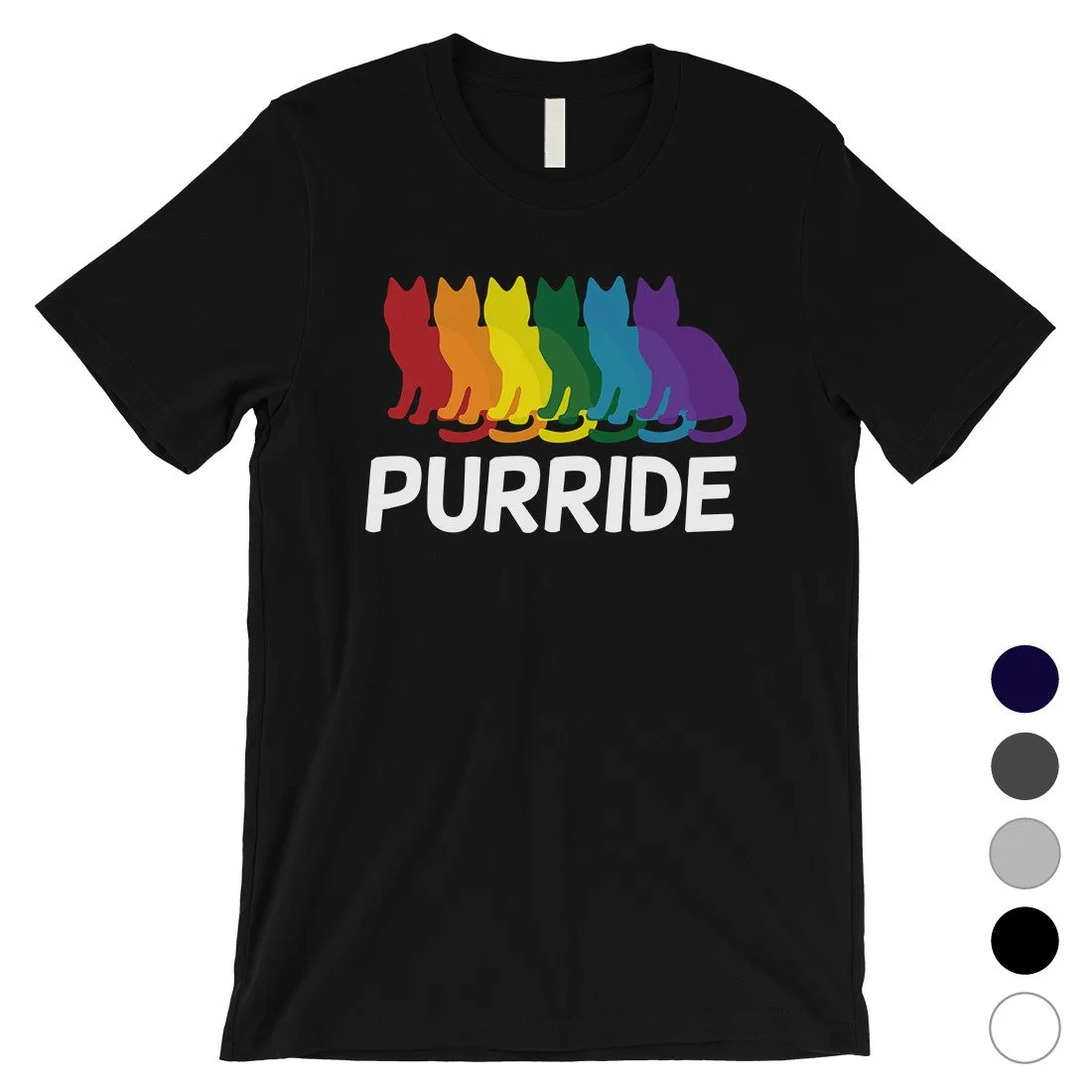 LGBT Purride Rainbow Cats Mens Shirt