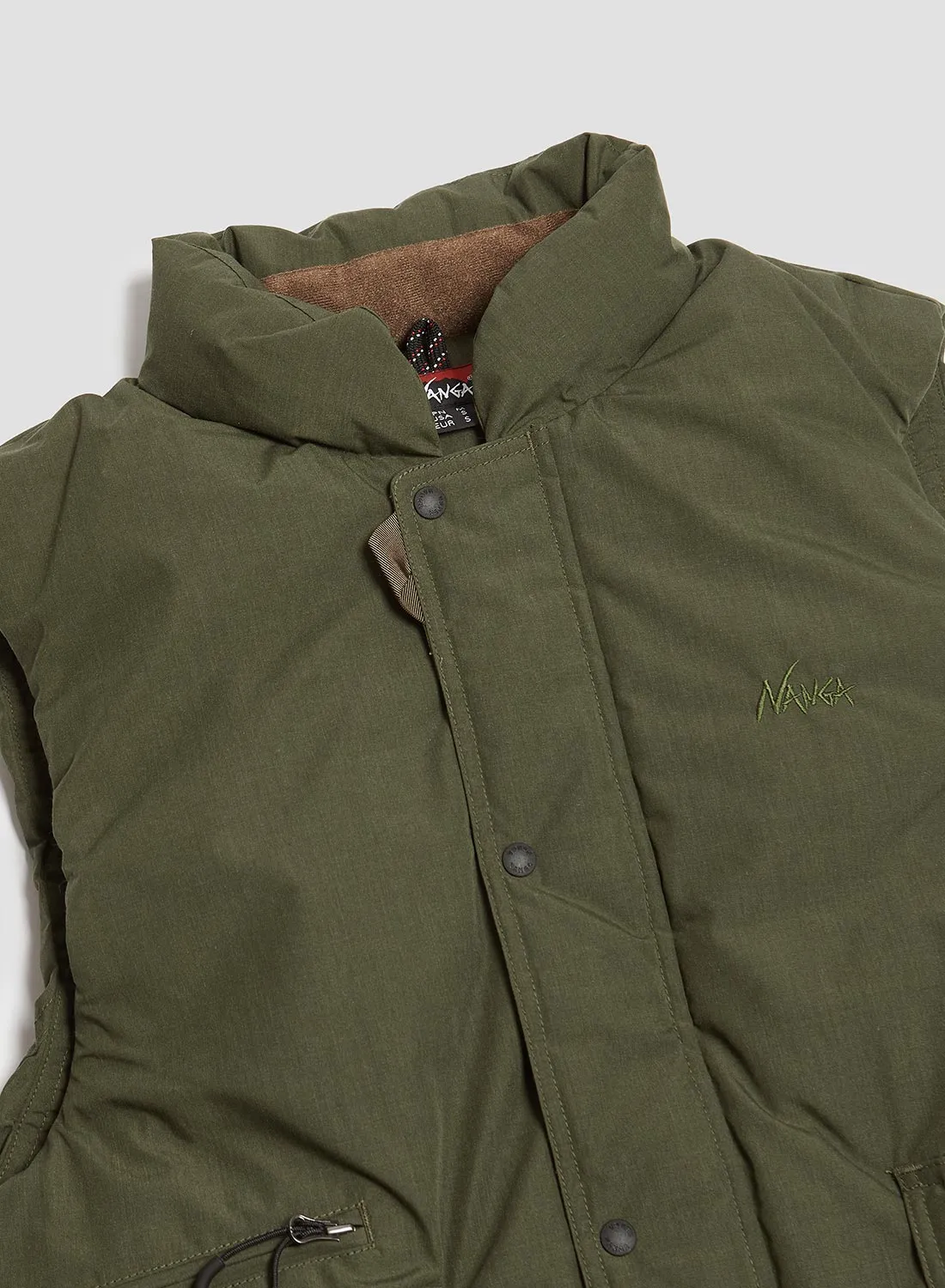 Nanga Hinoc Down Vest in Khaki