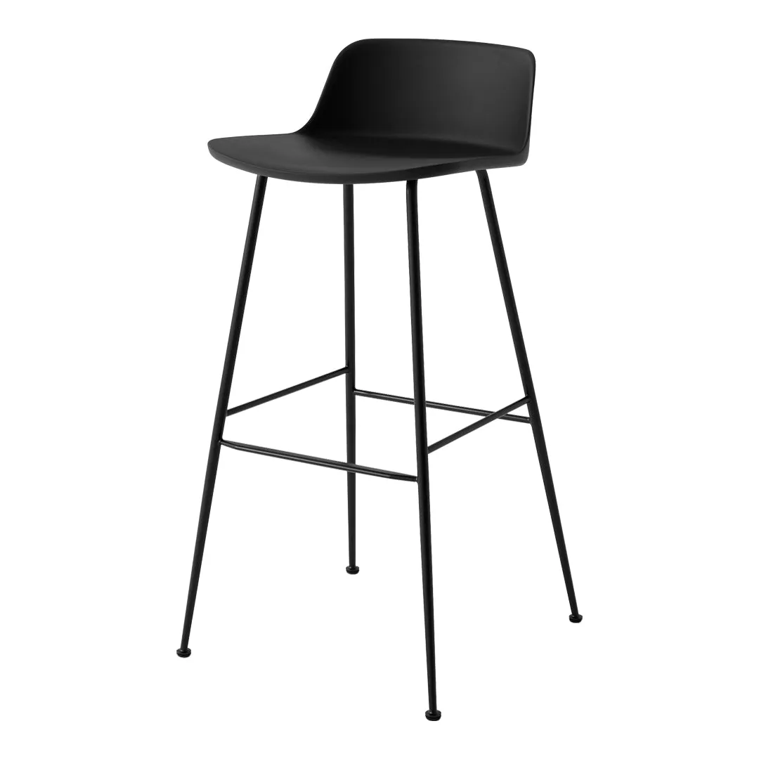 Rely HW86 Low Back Bar Stool - Tube Base