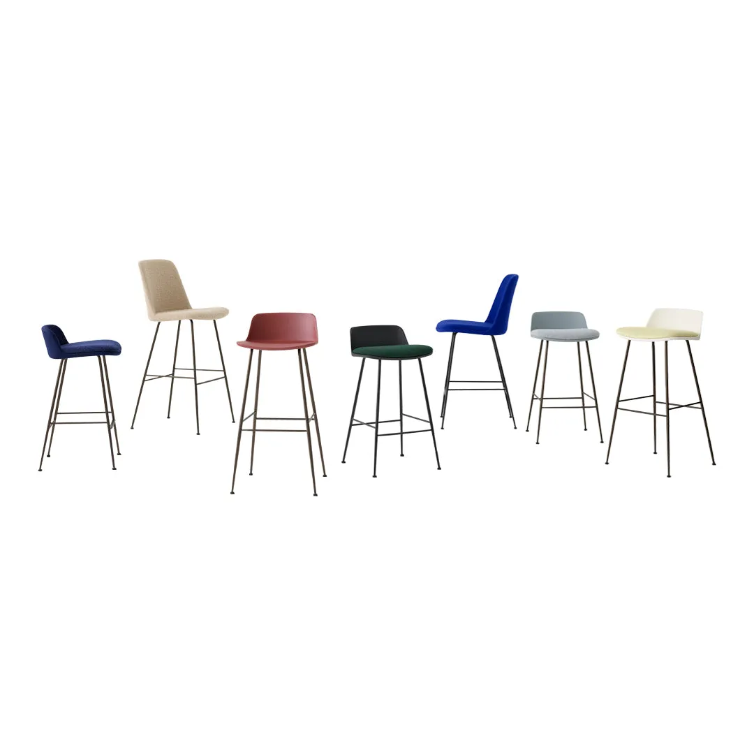 Rely HW86 Low Back Bar Stool - Tube Base