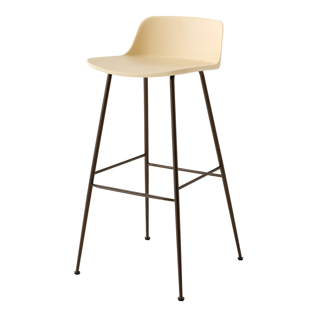 Rely HW86 Low Back Bar Stool - Tube Base