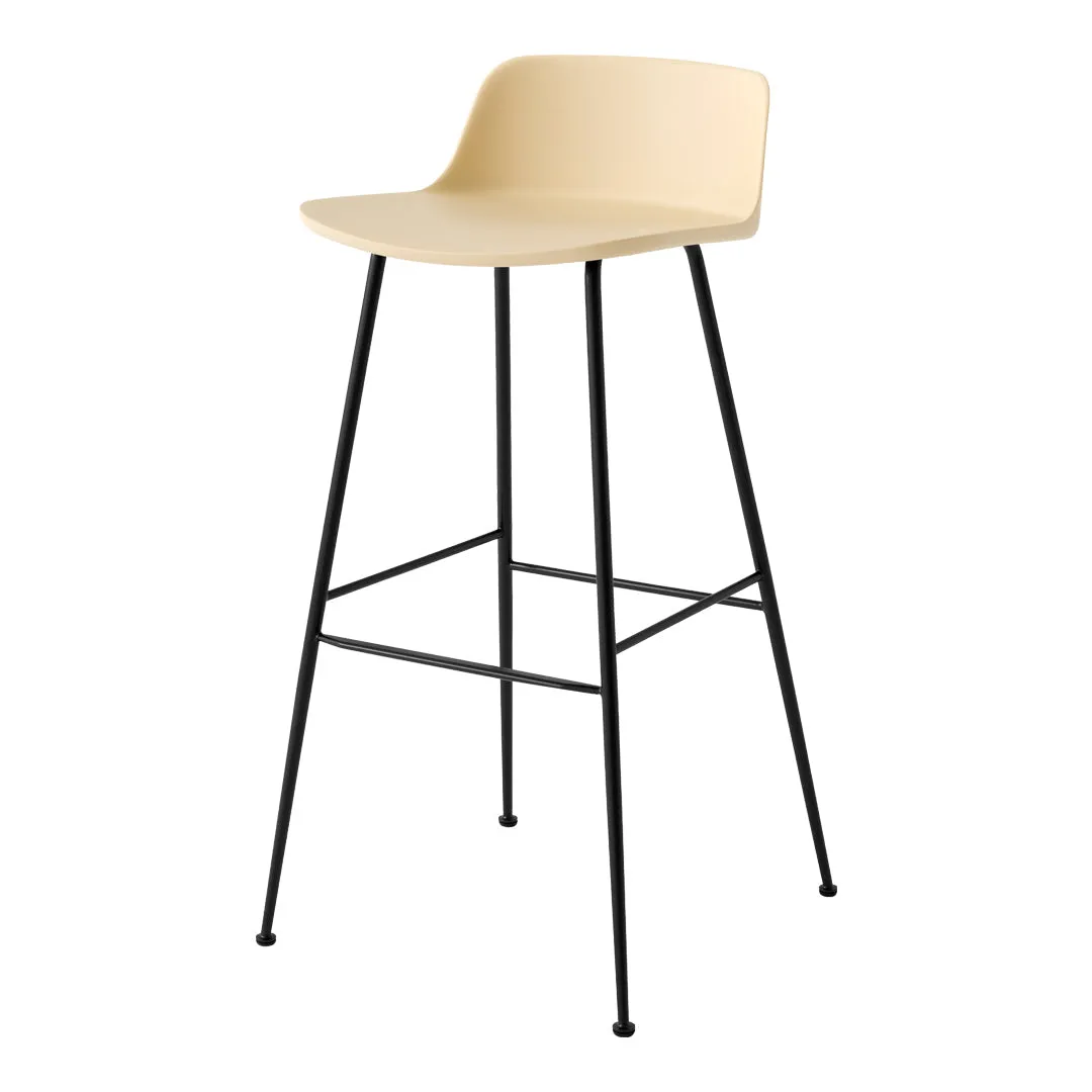 Rely HW86 Low Back Bar Stool - Tube Base