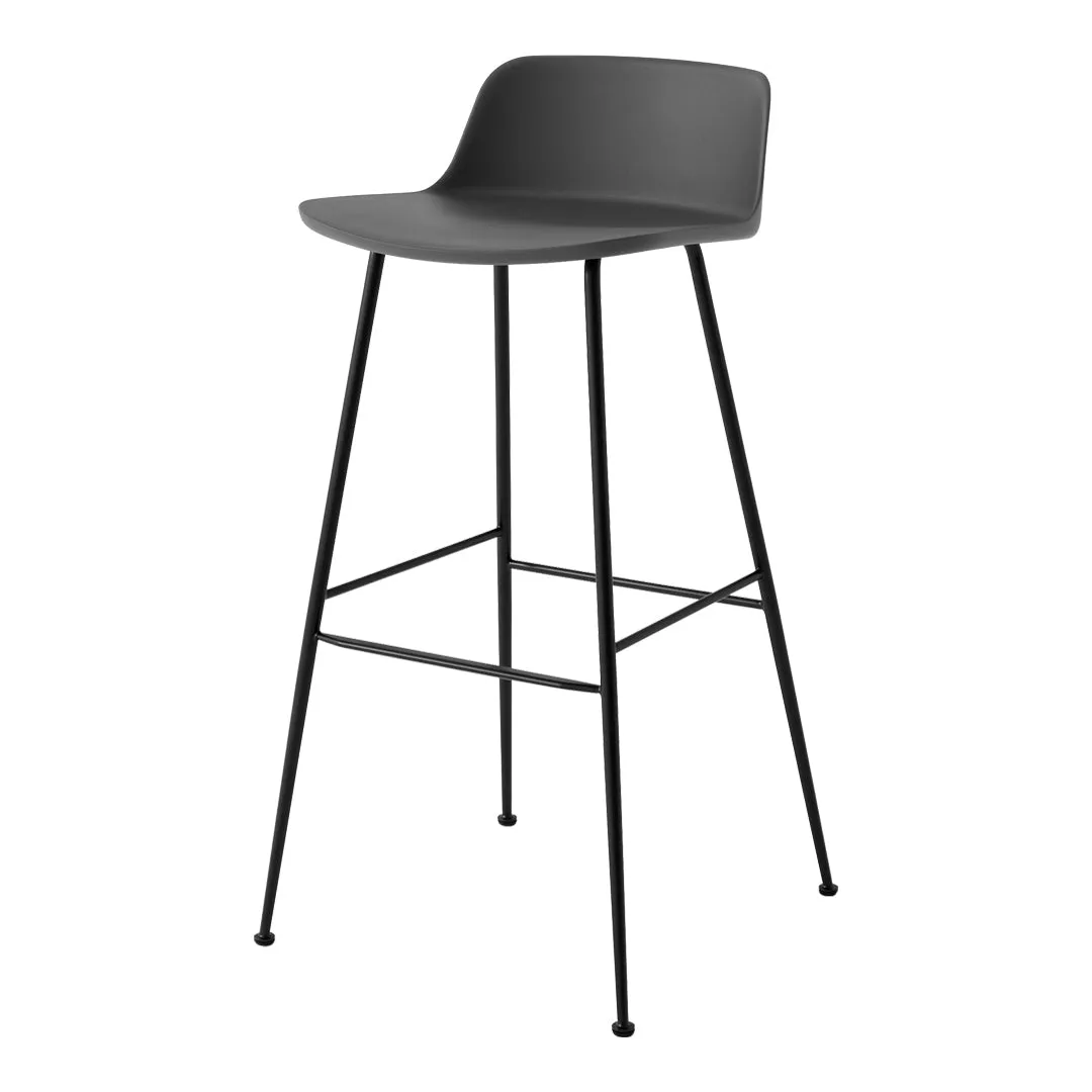 Rely HW86 Low Back Bar Stool - Tube Base