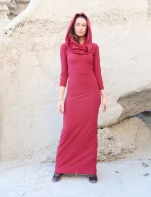 Super Cowl Pencil Long Dress