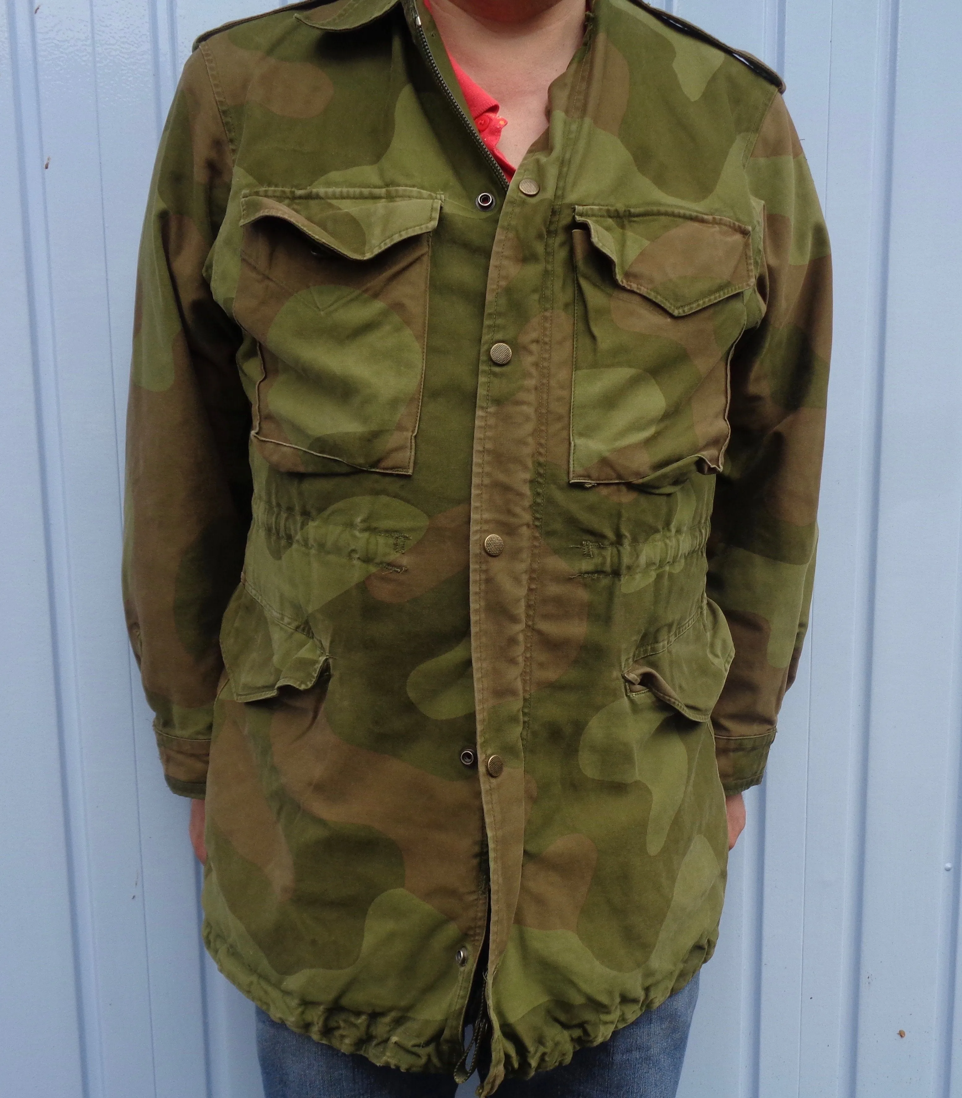 Vintage Norwegian M75 Military Camouflage Jacket