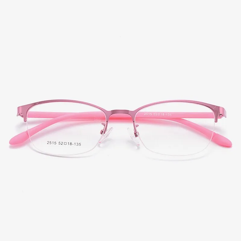 Women's Oval Optional Full/Semi Rim Titanium Alloy Eyeglasses My2515 2516