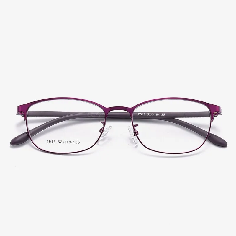 Women's Oval Optional Full/Semi Rim Titanium Alloy Eyeglasses My2515 2516