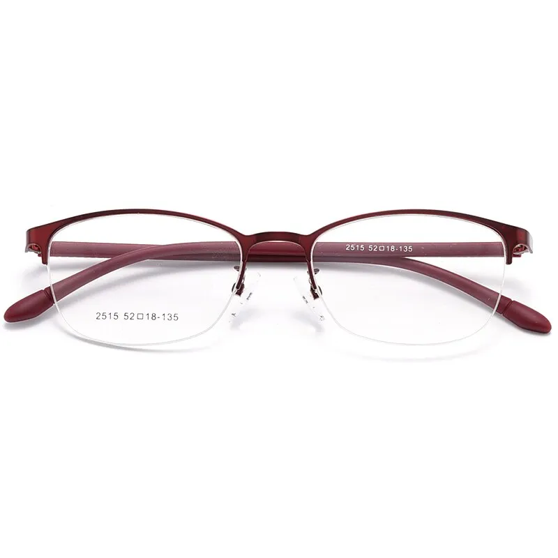 Women's Oval Optional Full/Semi Rim Titanium Alloy Eyeglasses My2515 2516